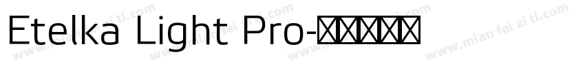 Etelka Light Pro字体转换